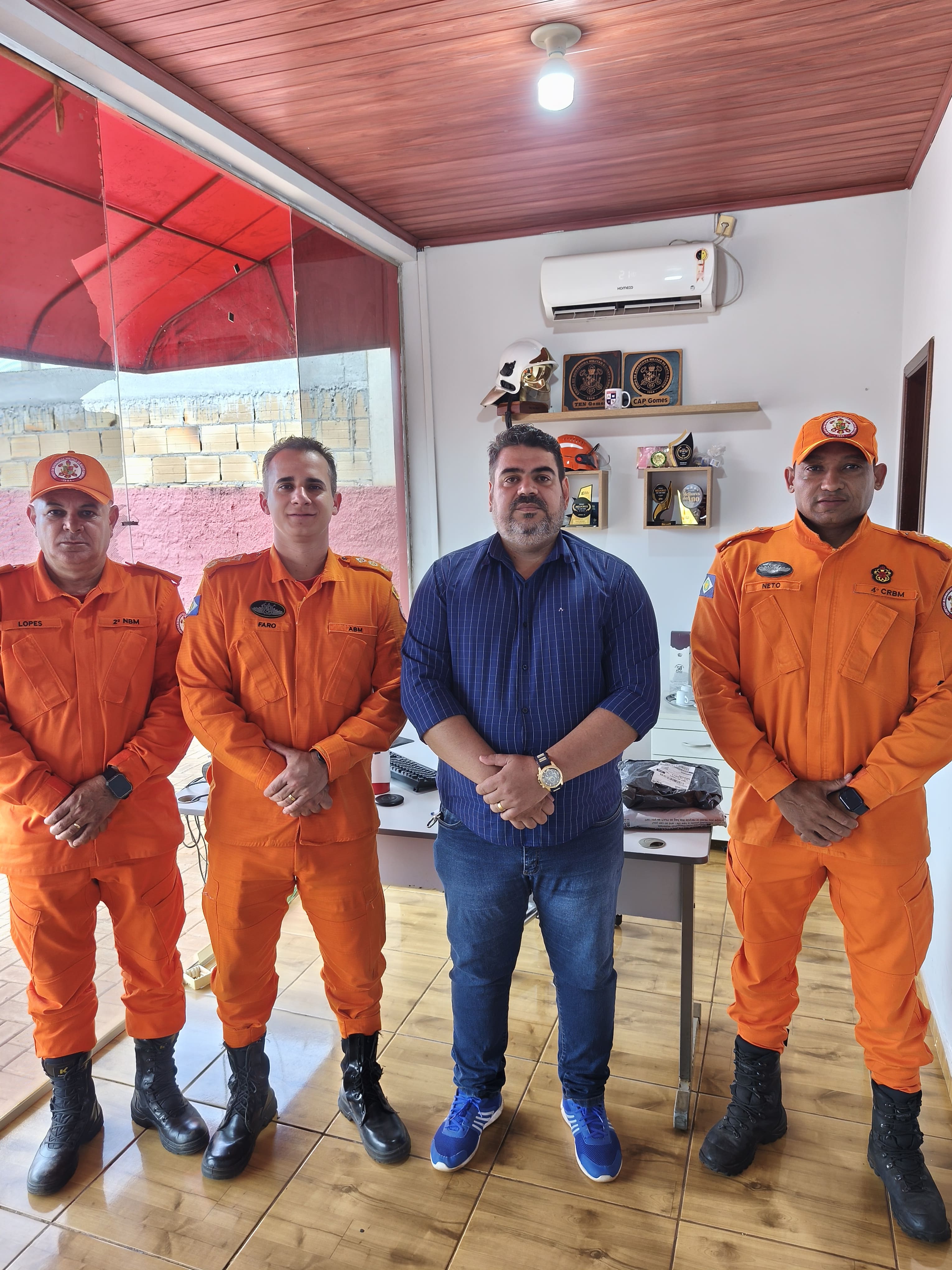Na Unidade do Corpo de Bombeiros de Confresa.
