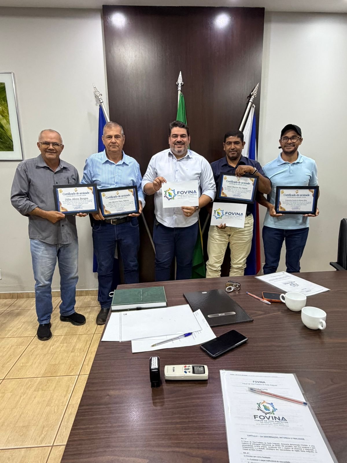 RELATÓRIO DA REUNIÃO DE CRIAÇÃO E ORGANIZAÇÃO DO FOVINA – FÓRUM DOS VICE-PREFEITOS DO NORTE ARAGUAIA.